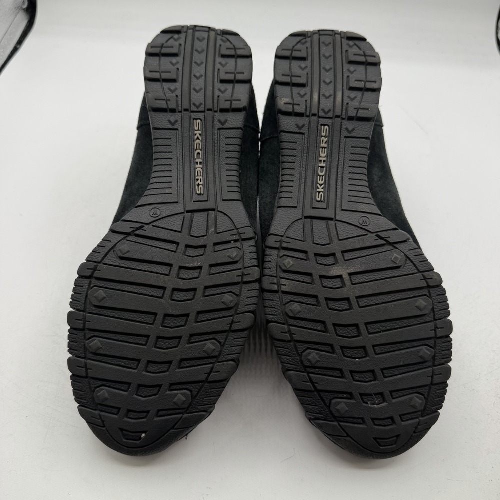 Skechers Bikers Lineage Chukka Boots Womens Sz 10 W WIDE Black Suede Ankle Shoes - Picture 10 of 11